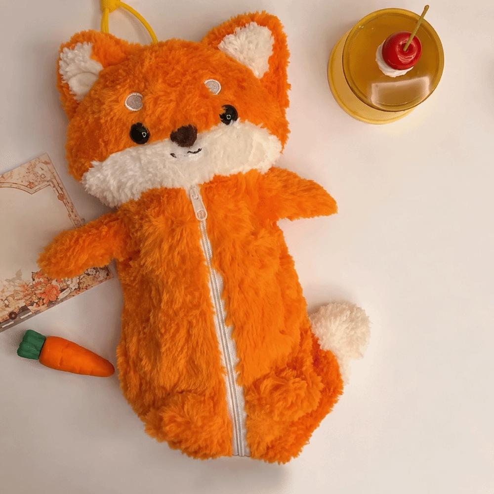 Plush Pen Bag Fox Doll Stationery Organizer High Quality Stationery Bag  Back To School Gift