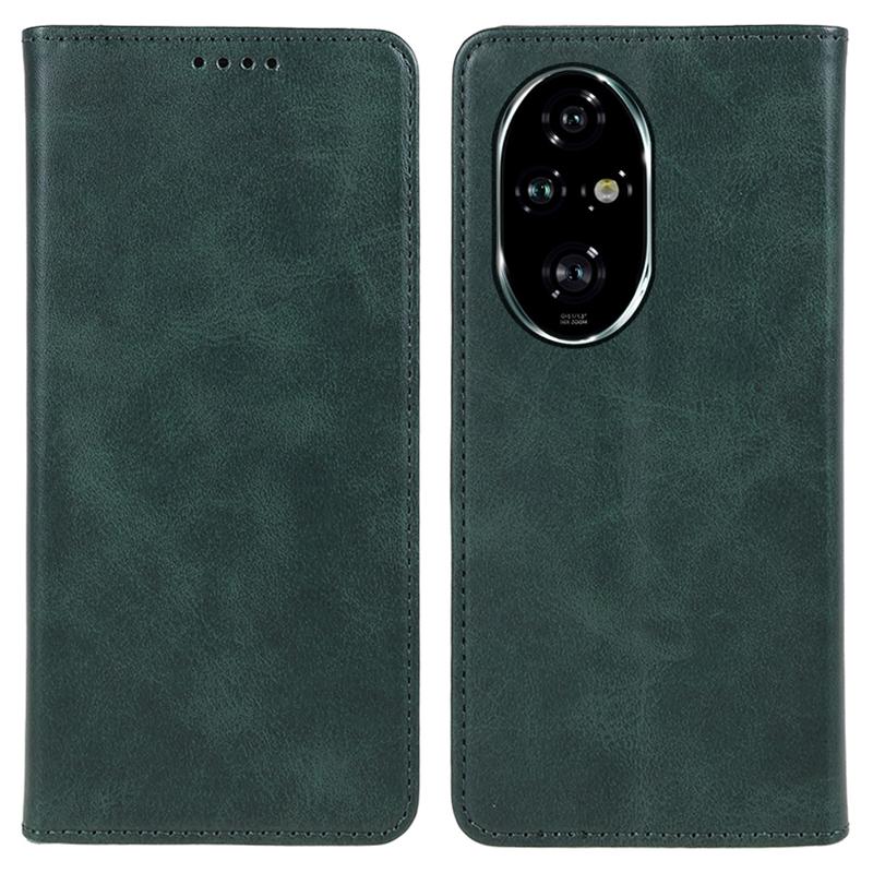 

Чохол для Honor 200 5G з текстурою телятини, чохол-підставка, гаманець, шкіряна обкладинка для телефону Green