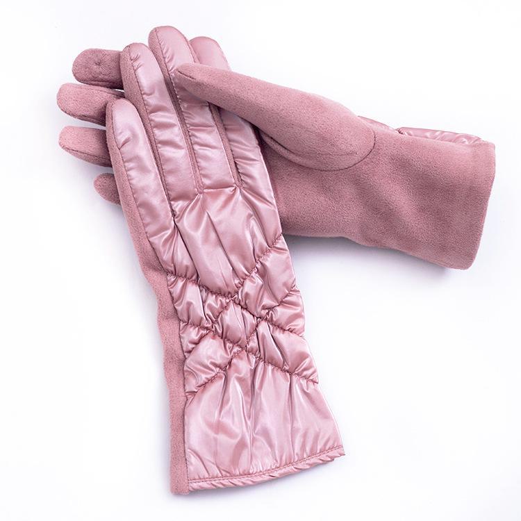 Women's Winter Gloves, Korean & Japanese Style, Warm Velvet Lined, Touch Screen Compatible, Ideal for Cycling & Fashion.