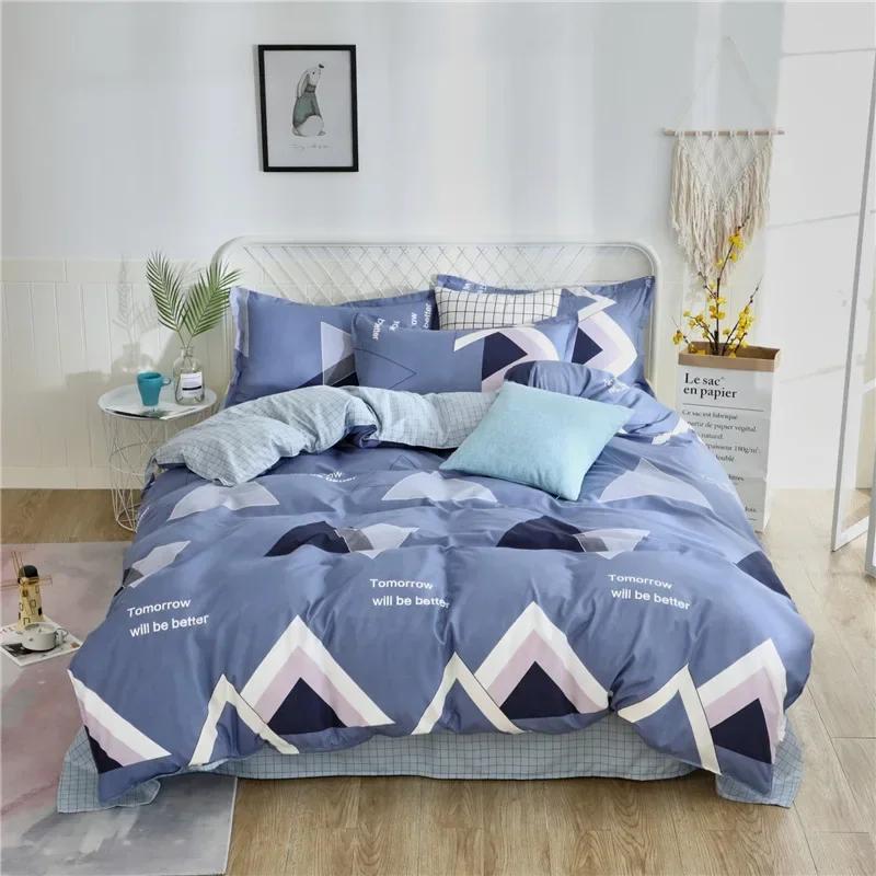Cute Cartoon Print Duvet Cover 220x240 Lovely Pattern Adults Kids Quilt Cover AB Double-sided Comforter Covers No Pillow Cases