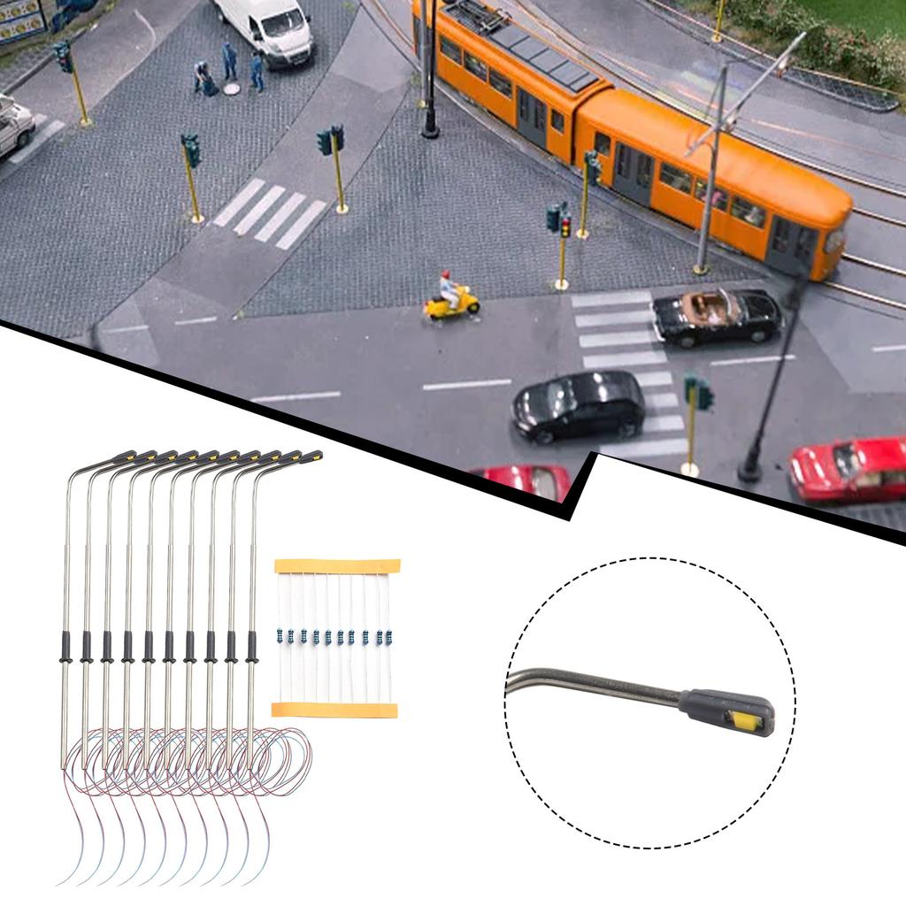 Model Street Lights 1:87 Street Single Head 4.25''