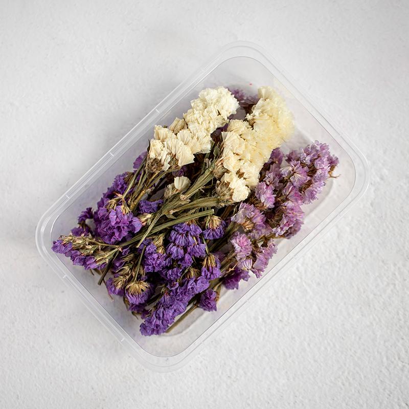 Man Yue Handcrafted DIY Sachet Candle Kit: Natural Dried Lavender Flowers for Decoration