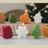 8pcs Christmas Gift Scented Candles Set Snowman Gingerbread Wax Melts,Handmade Room Decorations for Gifting