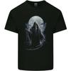 Full Moon Grim Reaper Skull Unisexs Light Cotton TShirt