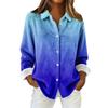 Women's Shirt Blouse Print Button Long Sleeve Casual Basic Shirt Collar Regular Top