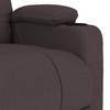 Massage Chair Dark Brown Fabric