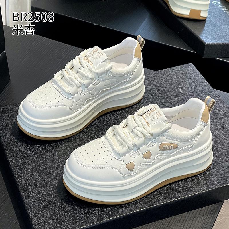 Thick-soled leather autumn new breathable sports and leisure board shoes tide 34
