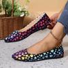 Fashion Large size lightweight soft sole casual shoes for women 2025 autumn and winter new non-slip comfortable flat women single shoes