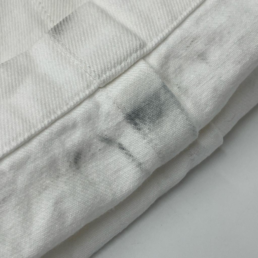 DOUBLE STANDARD CLOTHING 24 White Barrel Silhouette Slub Denim Pants Bottoms Not written whiteUsed