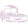 Bed Frame with Upholstered Headboard Light Grey 120 x 190 cm