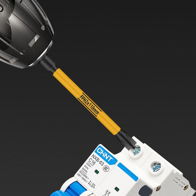 5.5mm Screwdriver Bit 6.35mm Shank Black&yellow Clearly Marked