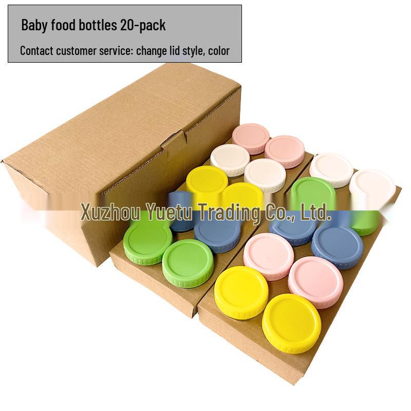 Stackable Sealed 100ml Glass Baby Food Storage Jar