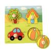 Giocattoli Montessori in Legno Blocchi da Costruzione per Bambini Classificatore di Forme Alfabeto Numeri Puzzle Jigsaw Giocattolo Educativo per Bambini Regalo per Bambino