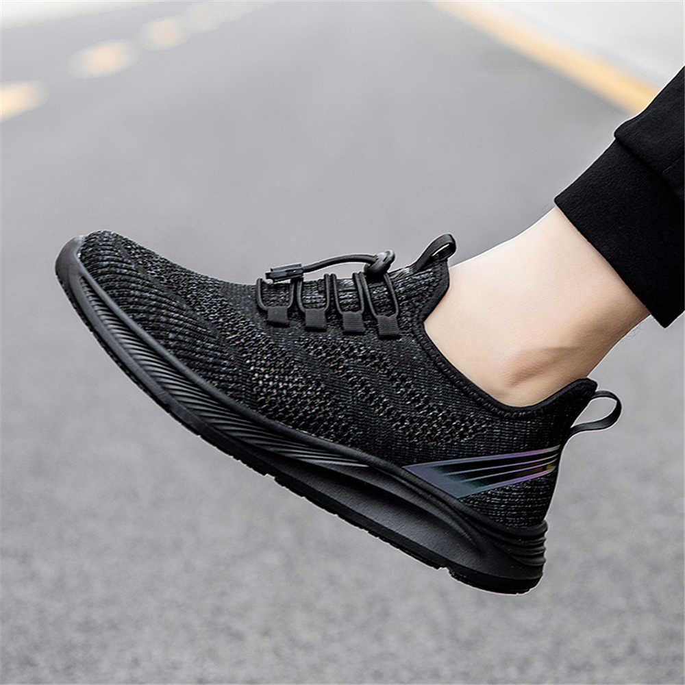 Anti-skid Ventilation Men's Shoes Sneakers Black Woven Shoes Men Running Tenis 48 Sport Vzuttya Special Offers Tenisky