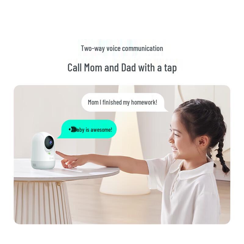 360 P9 Pro 4MP Smart HD Pan/Tilt Baby Monitor (CN version)