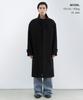 Musinsa Standard Wool Blend Oversized High-Neck Coat [Black]