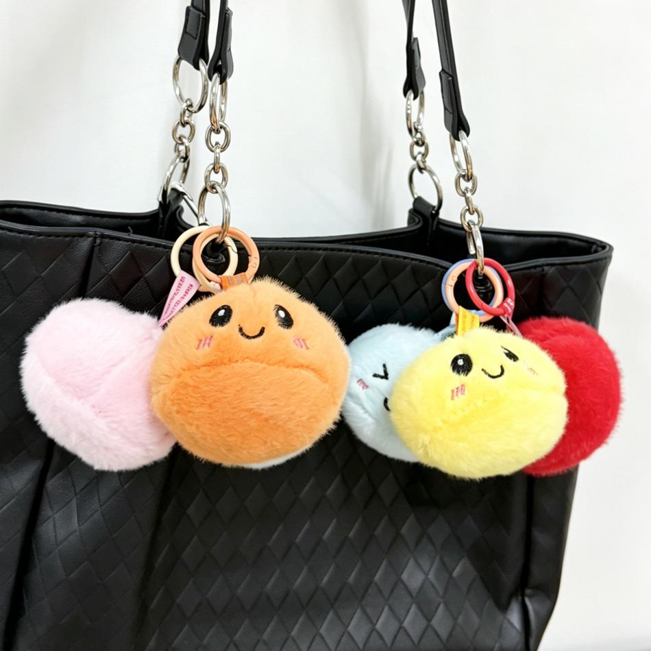 6 Style New Cute Steamed Bun Pendant Doll Bun Shaped Keychain Colourful Bag blind box Pendant Simple Daily Birthday Gift