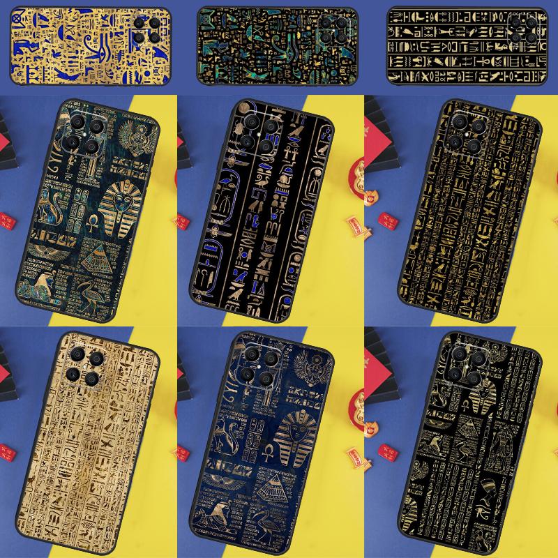 Ancient Egyptian Hieroglyphic Case For Honor 200 Lite 50 70 90 X9b X9a X8b X8a X8 X9 X9c Honor Magic 7 Pro 5 6 Lite Cover