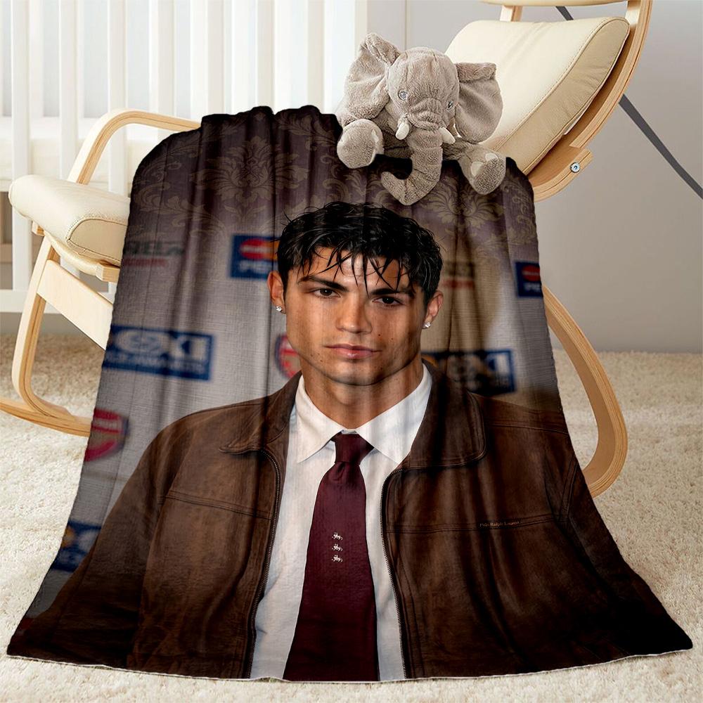 Cristiano Ronaldo 126 Blanket Ultra-Soft Great for Couch Livingroom Chair Four Seasons Multipurpose Playful Design