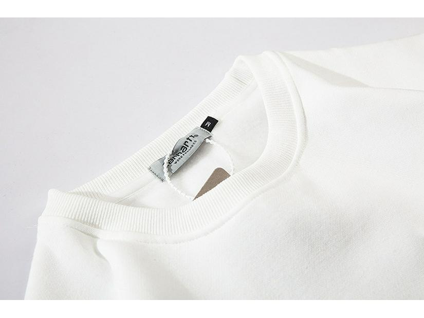 Unisex Fleece-Lined Classic Carhartt Crewneck Hoodie for Autumn/Winter