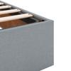 Storage Bed with Mattress Light Grey 90 X 200 Cm Velvet