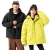 Jacket Men's and Women's Hooded Cotton Clothing Windproof and Waterproof Mountaineering Clothing Tooling Graphene Heating Couple Cotton Jacket