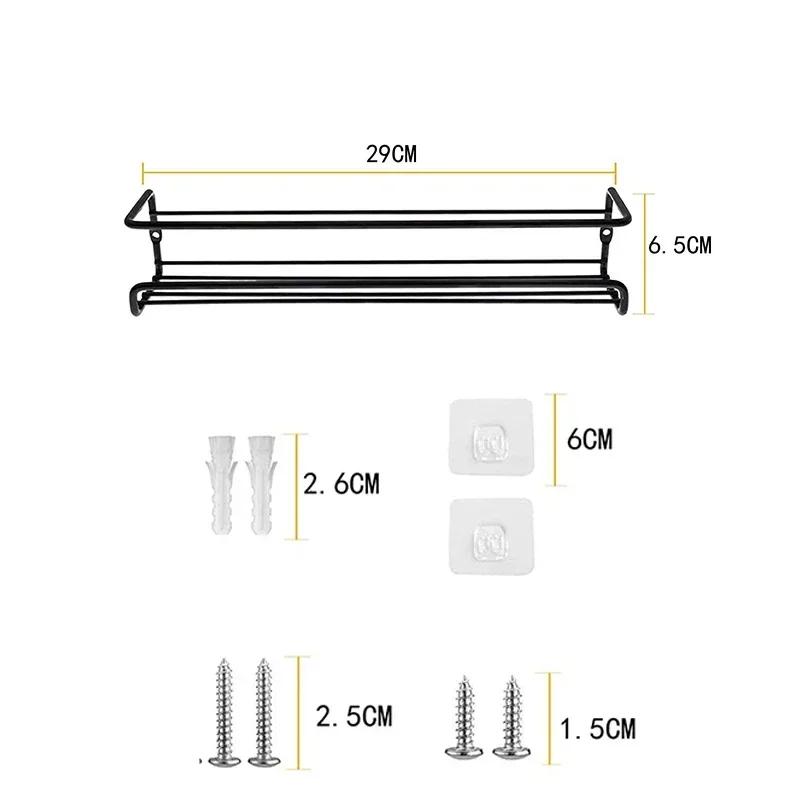 2 buc. Organizator de bucătărie Rafturi metalice agățate pentru restaurant acasă Raft pentru condimente montat pe perete Suport de depozitare pentru borcane de condimente cu un singur strat