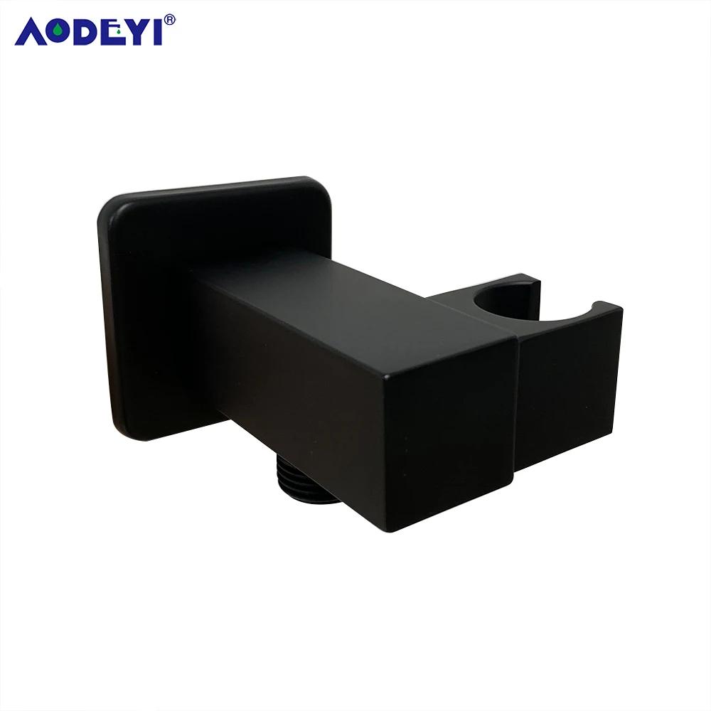 Brass Wall Mounted Hand Held Shower Holder Shower Bracket & Hose Connector Wall Elbow Unit Spout Water Inlet Angle Valve