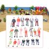 20x 1/42 Figuras em Miniatura Mini Modelos Decoração Acessórios para Casa de Bonecas Pintados Pequena Mesa de Areia