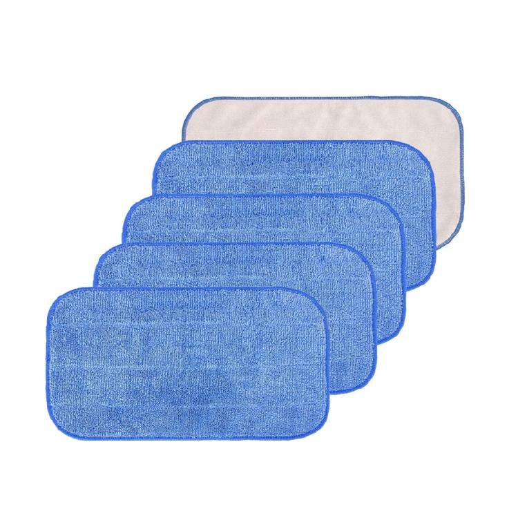 5Pieces Efficient Fiber Cleaning Cloth Efficient Dust Trapping Mop Pad Replacement for MR SIGA Microfibre Mop Refills