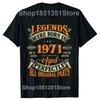 Vintage 1971 Limited Edition Cassette Tape 52th Birthday Tee Tops Round Neck ShortSleeve Tshirt Clothing Casual Basic Tshirts