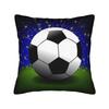 Neon Fire Soccer Ball Pillow Case Graphic Pillow Cover For Sofa Bedroom Home Decor Novelty Pillowcases