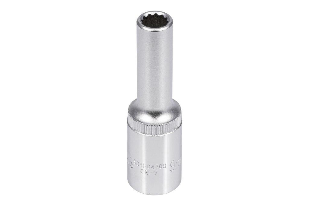 1/2" long socket, 12-point, 9mm