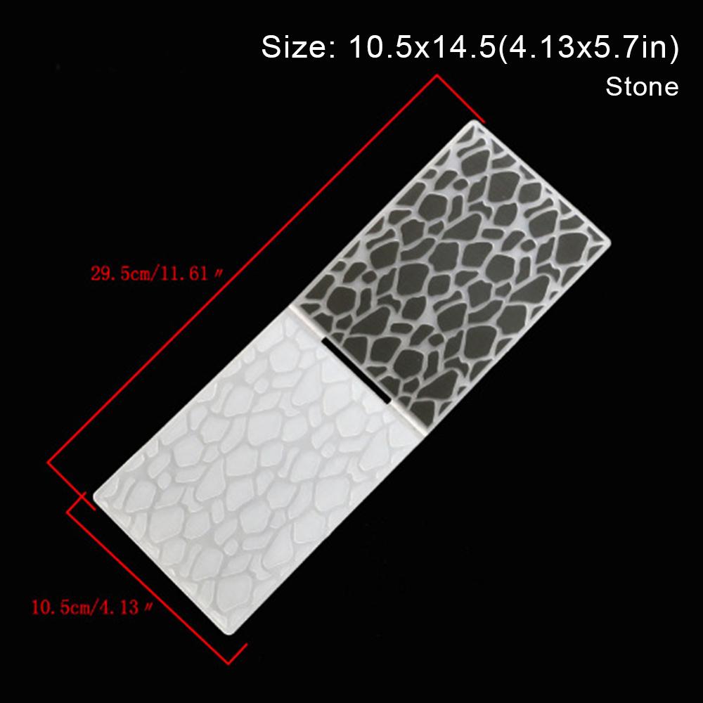 15 Styles Plastic Embossing Folder Template Molds Stamp Stencils DIY Handmade Art Craft Supplies Fondant Cake Decorating Mold