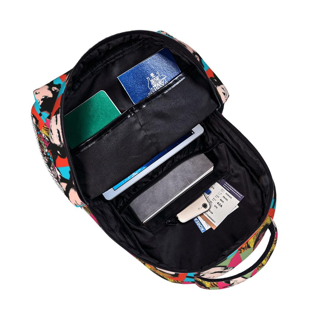 The Andy Warhol Team Backpack Student Boys Girls BookBag Kids School Bag Laptop Shoulder Bags for Men Women