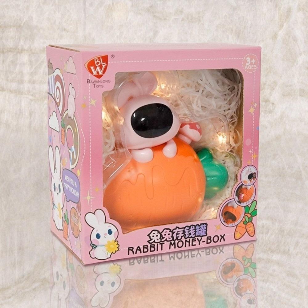 Multi-purpose Rabbit Coins Saving Box Cartoon Spaceman Night Lamp Cute Piggy Money Bank  Children