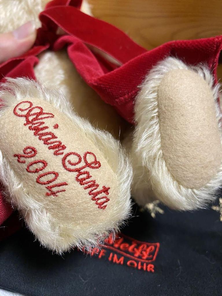 [USED] Steiff Asian Santa Teddy Bear 2004