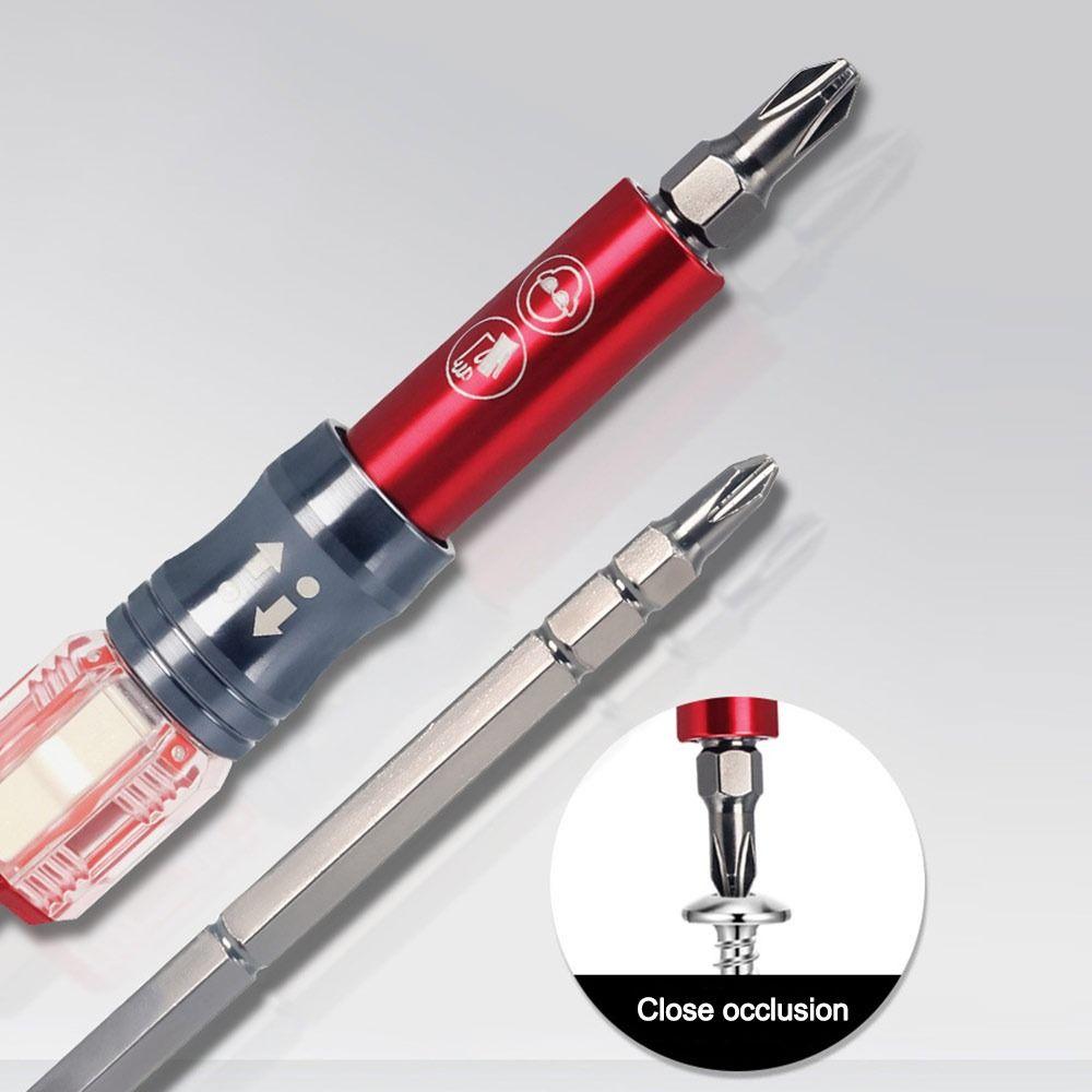 Dual-purpose Magnetic Screwdriver Bits Portable Connecting Rod Screws Woodworking Socket Wrench