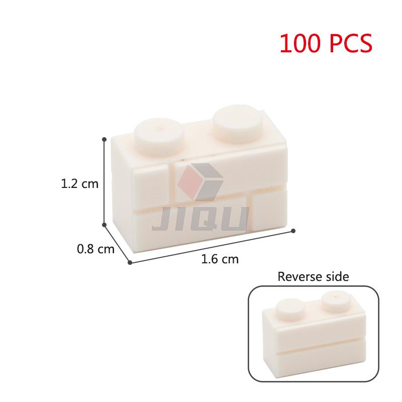 MOC 1x2 1x3 1x4 L Dots Masonry Profile Thick Brick Creative Figures House Contruction Building Blocks Toy Compatible 98283 15533