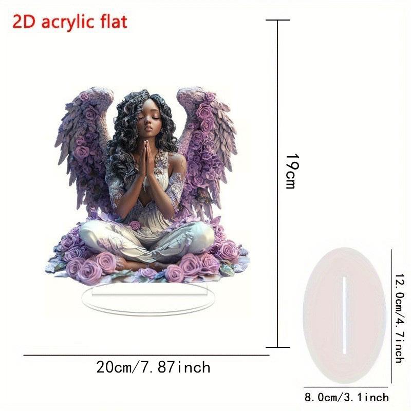 Praying Angel Acrylic 2D Desktop Ornament