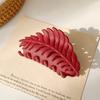 Hair Clip Frosted All-match Hair Accessories Leaf Shape Women Claw Clip for Thin/Thick Hair