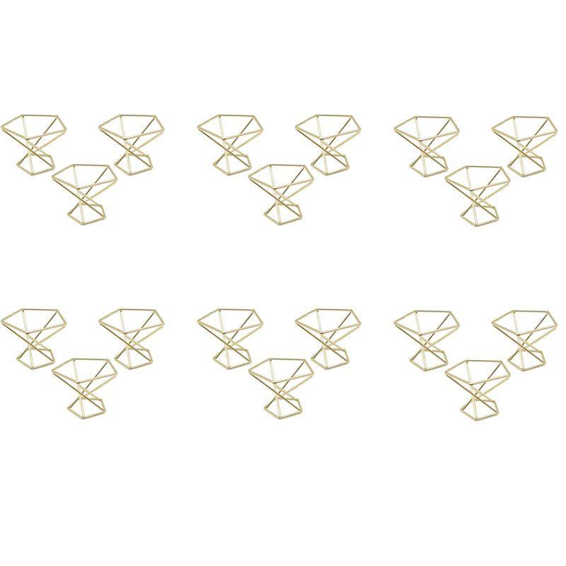 

A84E-18 шт. Геометрический Держатель для Воздушных Растений Стойка для Воздушных Растений Металлическая Подставка для Растений Полки-Кашпо Декор Himmeli Контейнеры для Tillandsia золотистый