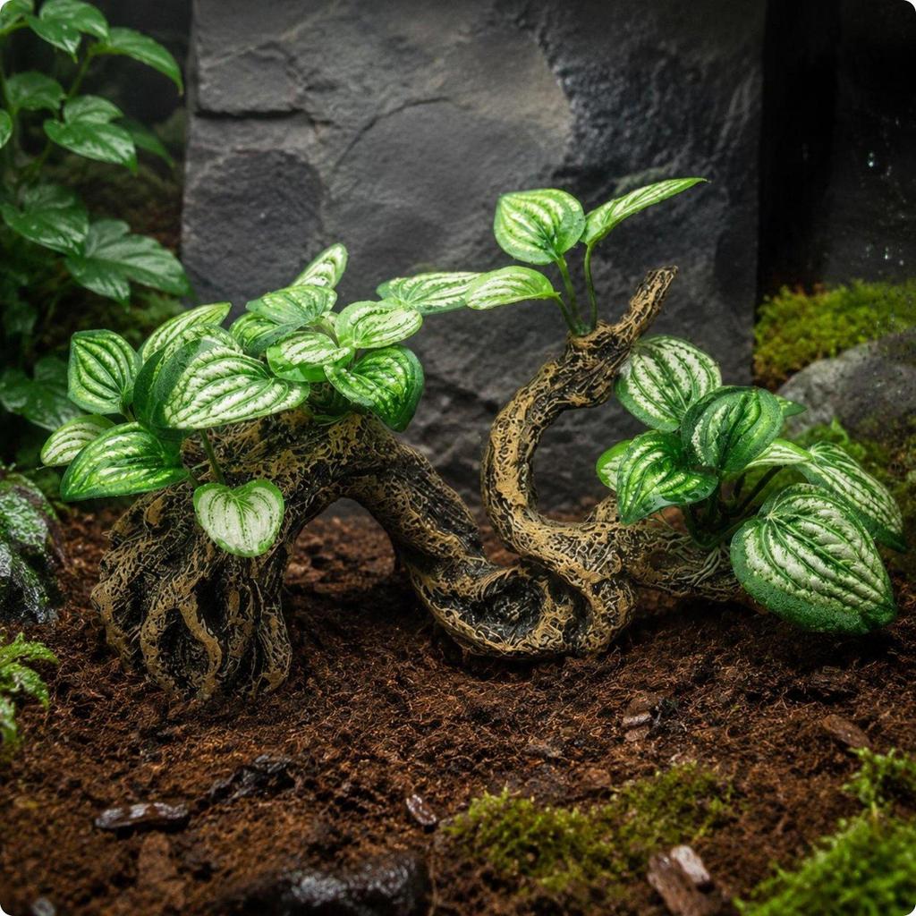 Reptile Rock Cave MultiUse Hide Easy to Cleansable Artificial for Terrarium,