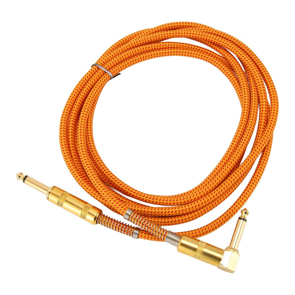 14 Inch Instrument Cable Straight 6.35mm Male Jack Stereo Sound Guitar Cable Bass AMP Cord for