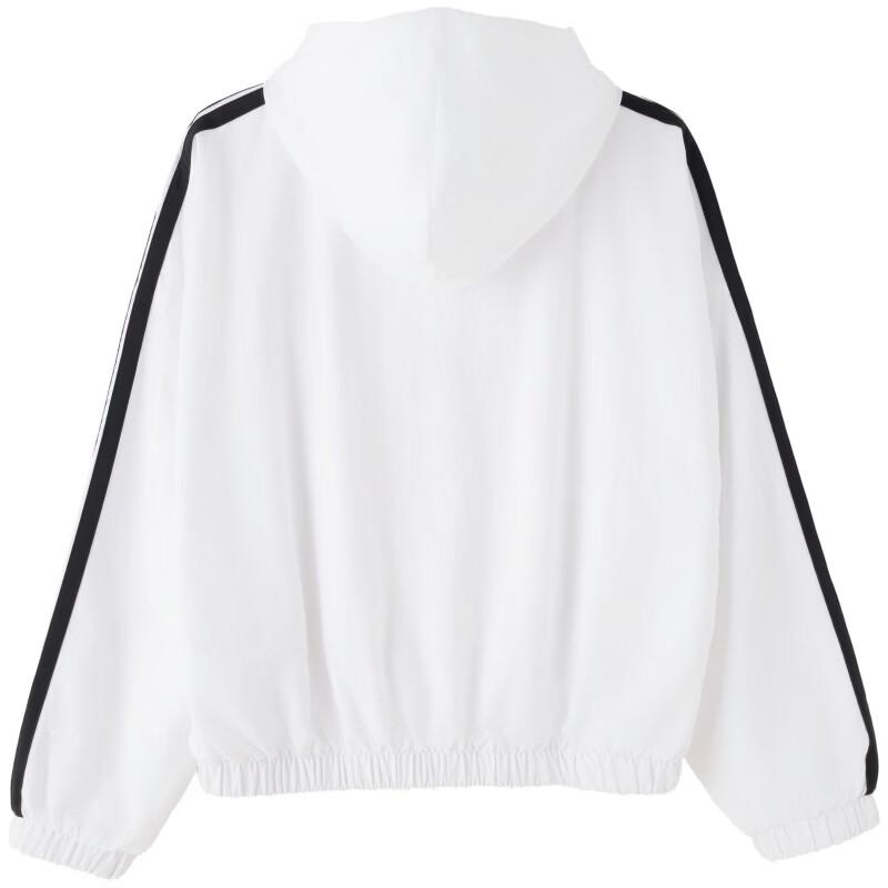 Adidas Women's Spring/Autumn Hooded Woven Mesh-Lined Jacket