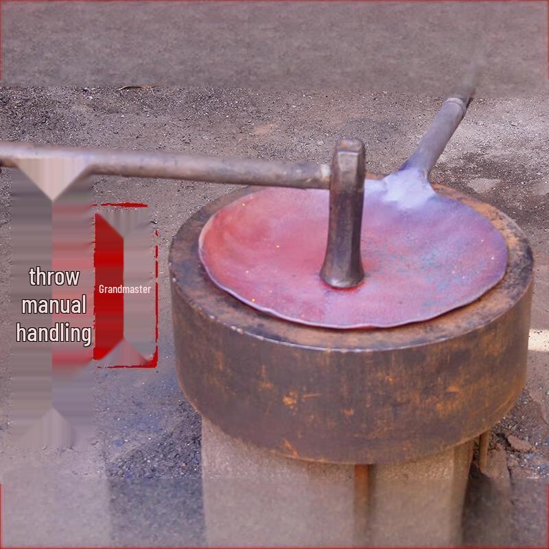 Hao Tiejiang Hand-Forged Uncoated Non-Stick Iron Flat Bottom Wok
