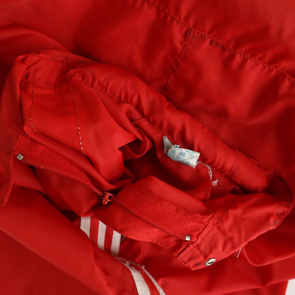 Adidas 70s Vintage Trefoil Logo Windbreaker 180 Red Men's Used