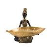 Storage Black Women Sculpture Creative Ornaments Home Living Room Desktop Wine Cabinet Entrance Resin Crafts