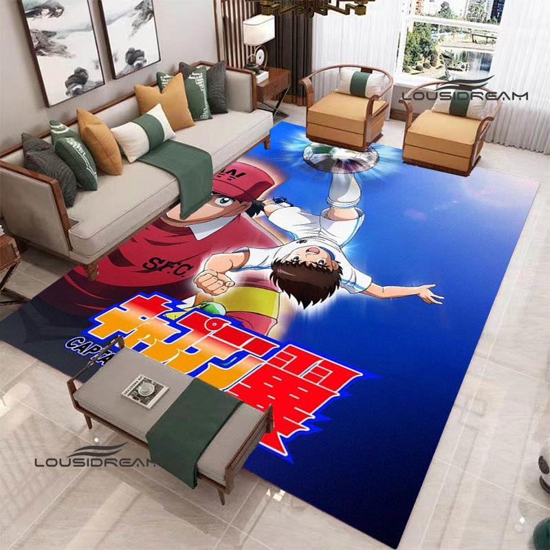 2026 Captain Tsubasa Cartoon Carpet Living Room Bedroom Carpet Balcony Bathroom Non-slip Door Mat Photography Props Birthday Gift