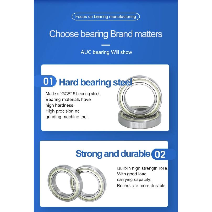 6800 6801 6802 6803 6804 6805 6806 6807 6808ZZ.  Deep Groove Ball Bearing